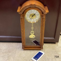 Sligh Tall Wooden Mantel Clock