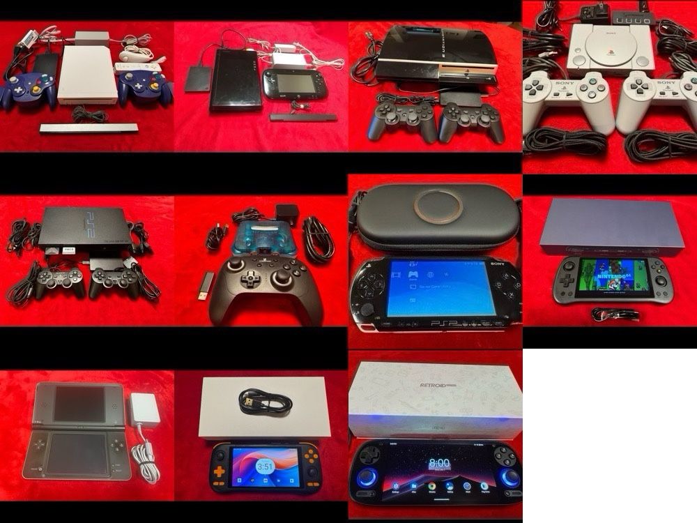 Game Systems Custom, Wii, PS2, PS3, PS1, Wii U, N64 Mini, PSP, Retriod Pocket 5, Handhelds, 3DS, DSi