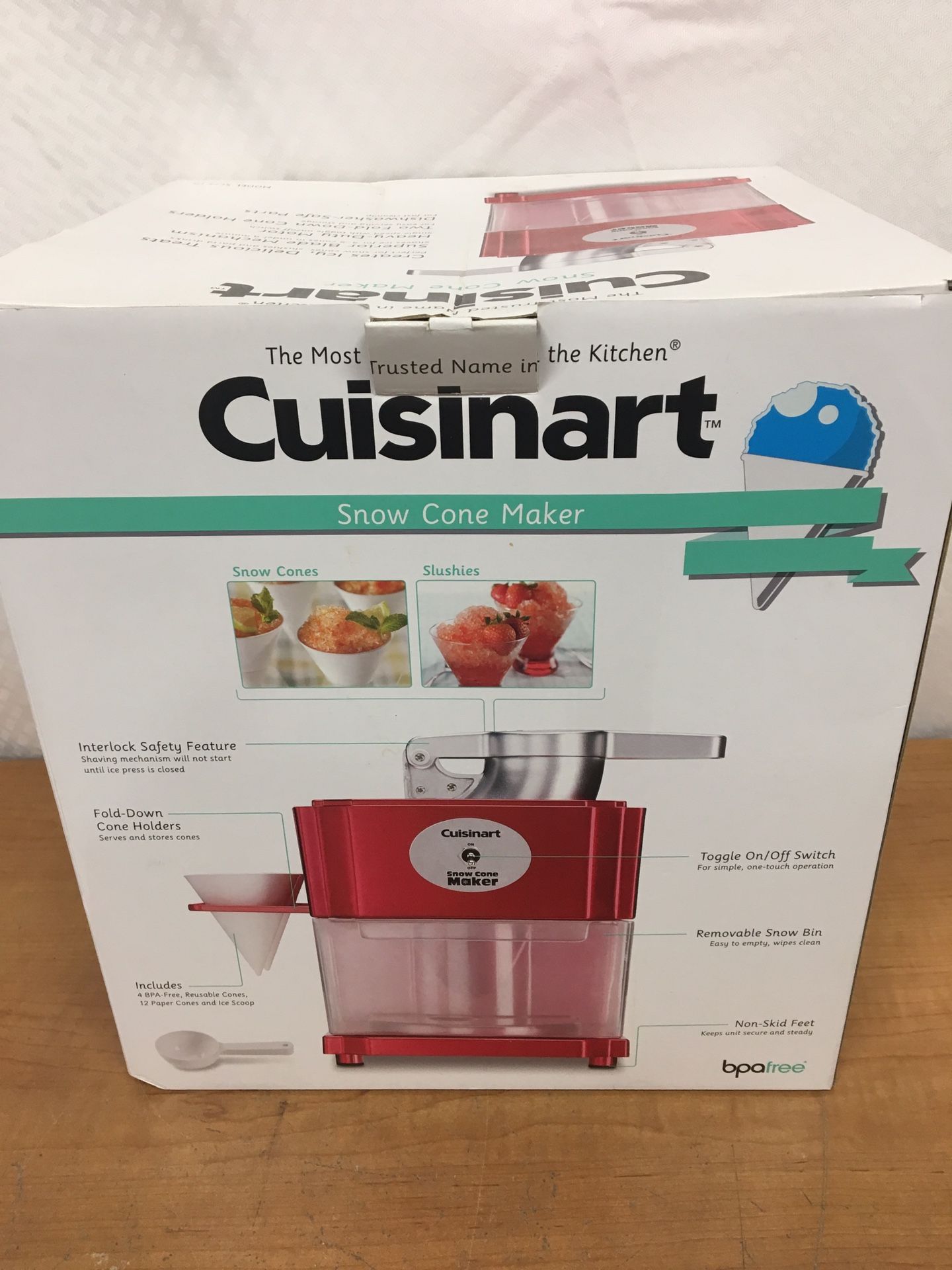Cuisinart SCM-10 Snow Cone Maker, Red