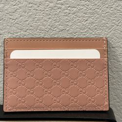 Microguccissima Card Holder Soft Pink