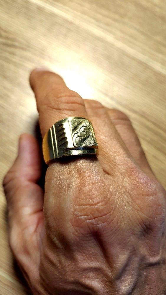 Gold-plated ring, ring, jewel