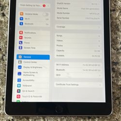 iPad 5th Gen 32gb WiFi Only 