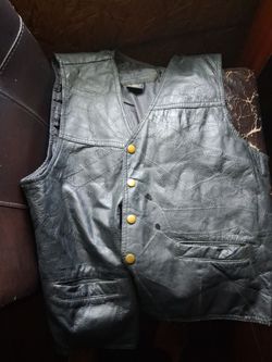 Leather vest