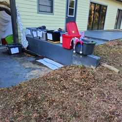 Many Free Items At Yard Sale