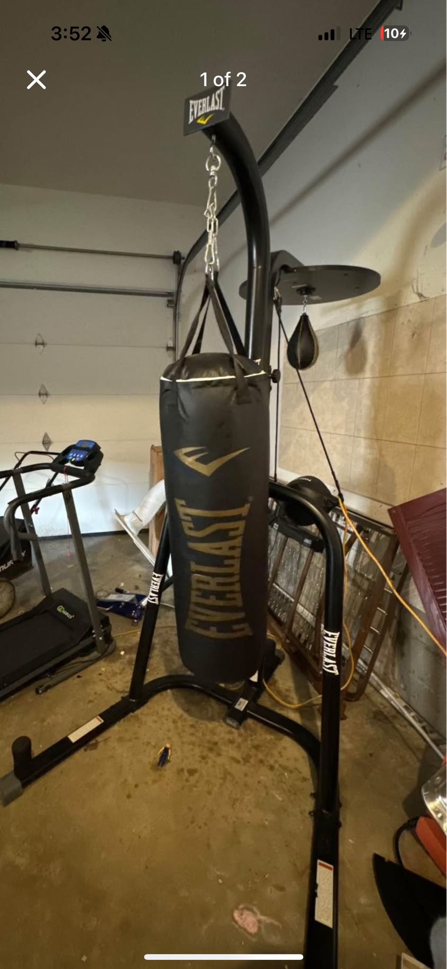 Everlast Punching Bag And Speed Bag