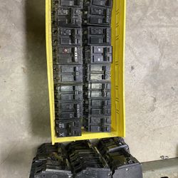 2 Pole Breakers (15, 20, 30 Amps)