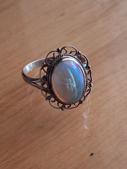 925 Opal Ring  7.5