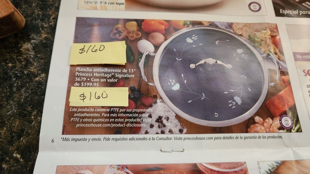 Paellera Princess House Inoxidable 13"