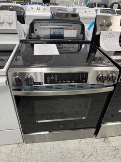 30” slide in electric range with air fly and convection