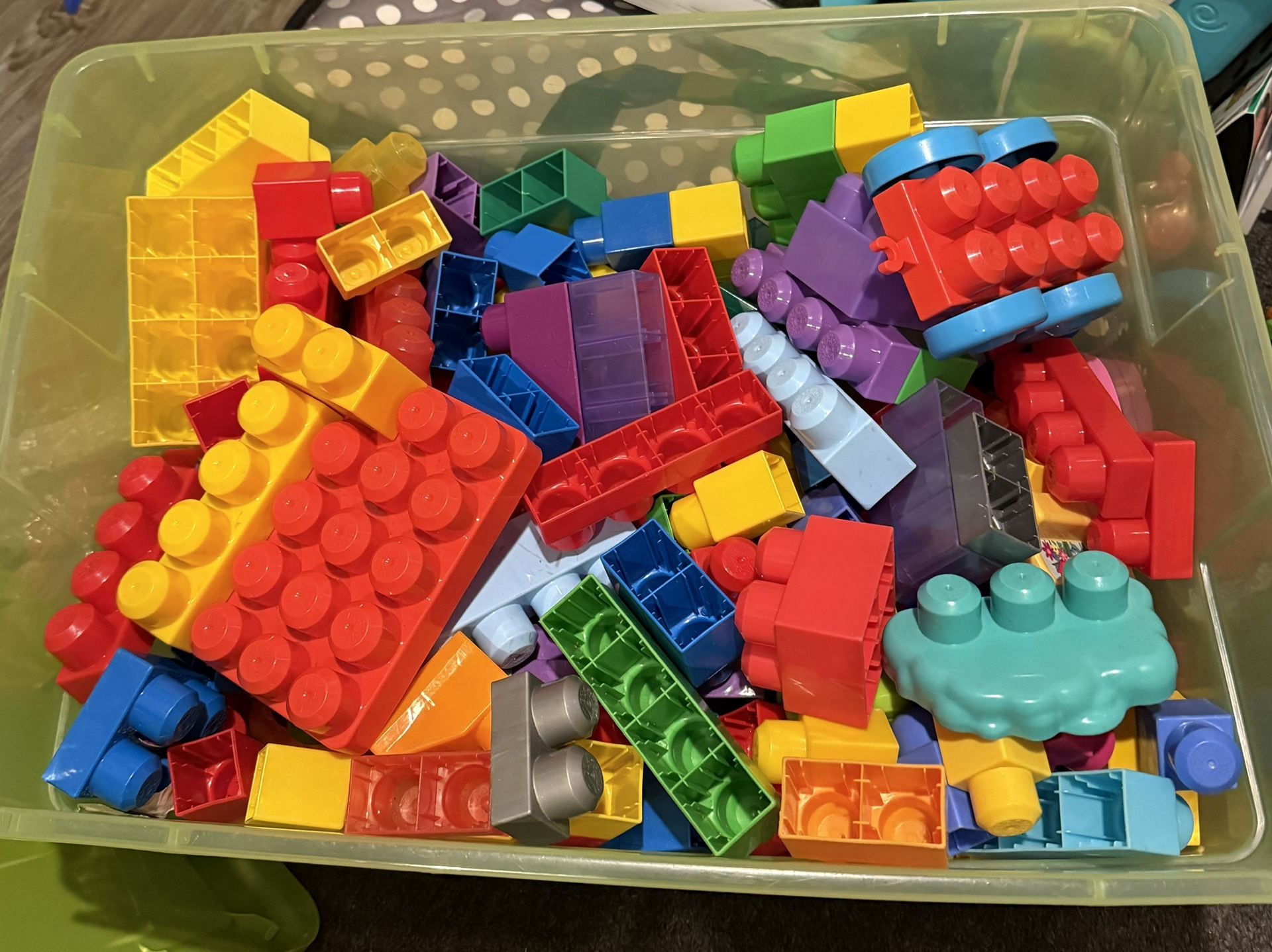 Large Bin Of Mega Blocks 