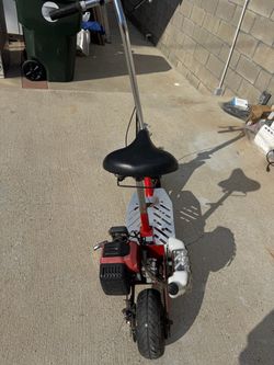 Gas-Powered Motorized Scooter with Seat