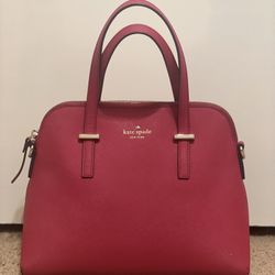 Kate Spade Red Saffiano Leather 