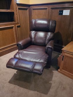 Lazboy brown leather rocker recliner s