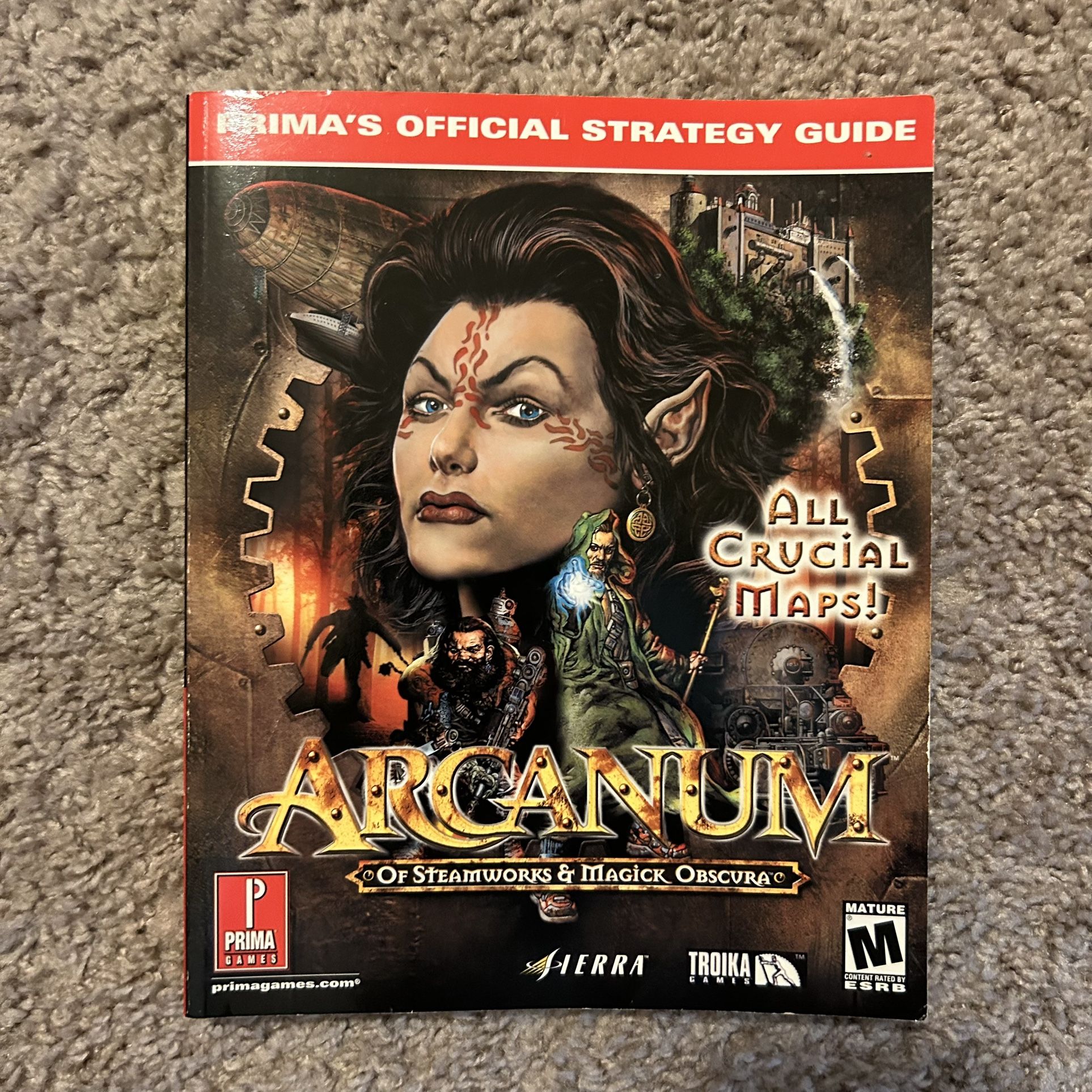 Vintage 2001 Arcanum Rpg Computer Game Strategy Guide Book