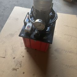 Hydraulic Pump Manual Valve | Single Acting 10,000 PSI | 9.5 Gallon 110V Electric | Hydraulic Pump