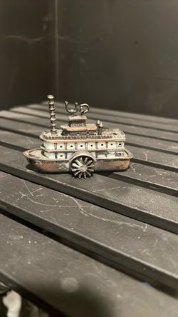Miniature Riverboat Steamboat Figurine