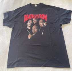 Death Row Records (Snoop Dogg, 2Pac, Suge Knight & Dr. Dre) T-Shirt (2XL)