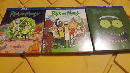 Rick and Morty 1 2 and 3 Blu-ray