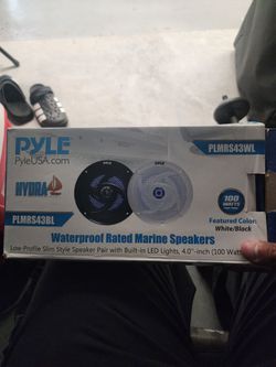 Pyle 4in 100 watt speakers with built in LED lights