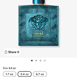Versace Eros De Perfume Toilette 3.4 