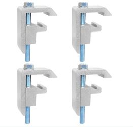 QYMOPAY Track System Mounting Clamps, Truck Topper Clamps,For Toyota,Tacoma,Tundra Truck Bed Cover -4PCS Sliver