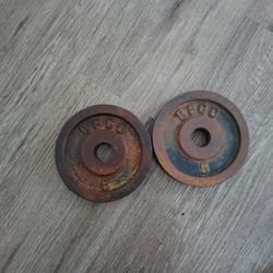 5lb Standard Weight Plates Pair 