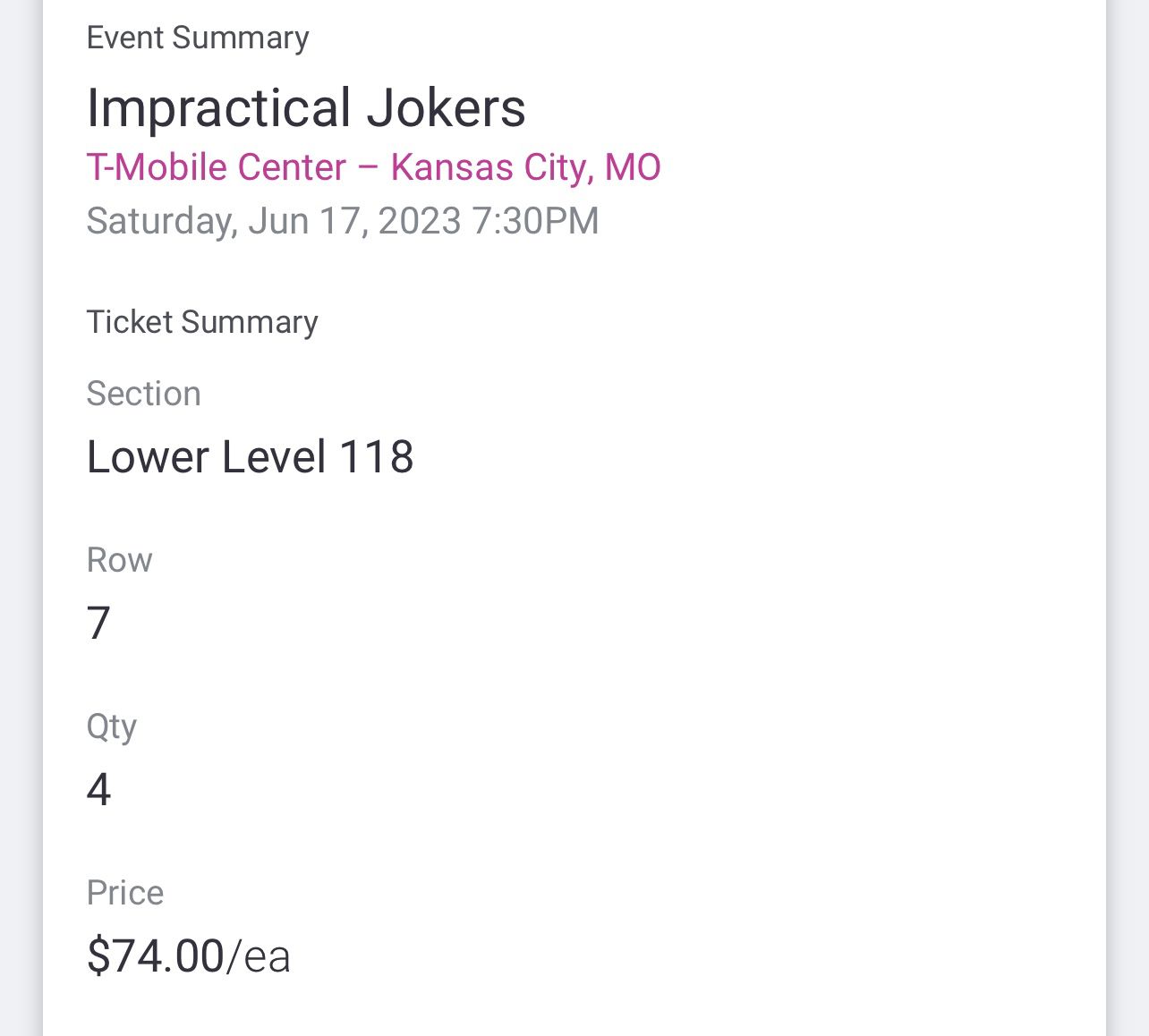 Impractical Joker Tickets