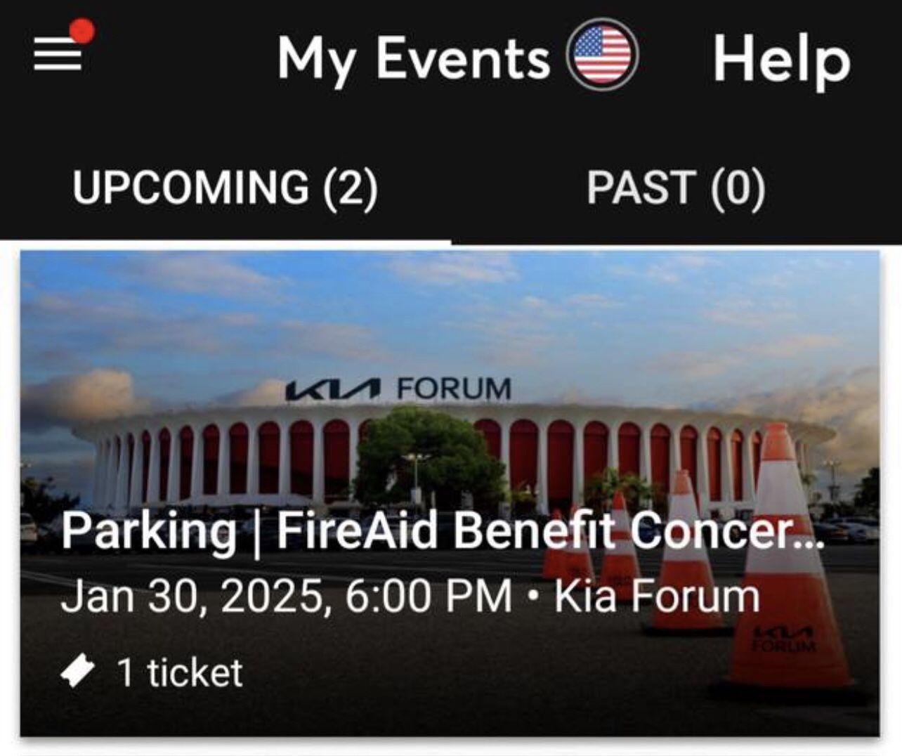 FireAid Benefit Concert + Parking Ticket