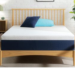 ZINUS 12 Inch Queen Cooling Comfort Hybrid Mattress [New Version], Fiberglass Free, Medium Firm Feel, Motion Isolation, Certified Safe Foams & Fabric