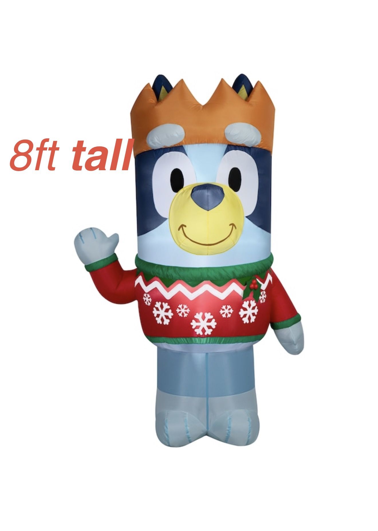 8ft Tall Bluey Christmas Inflatable