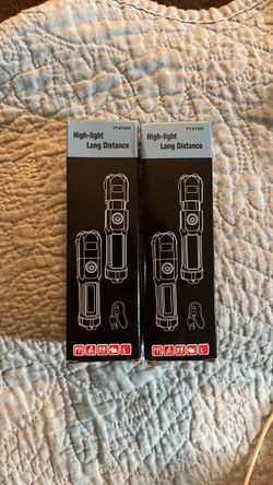 YT-81020 High-Light Long Distance Flashlight – 2 Pack