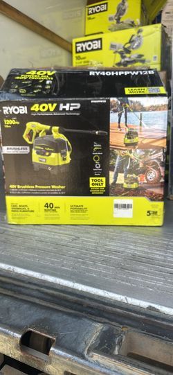 40V 1200 PSI 1.0 GPM Cordless Electric Cold Water Pressure Washer (Tool Only)