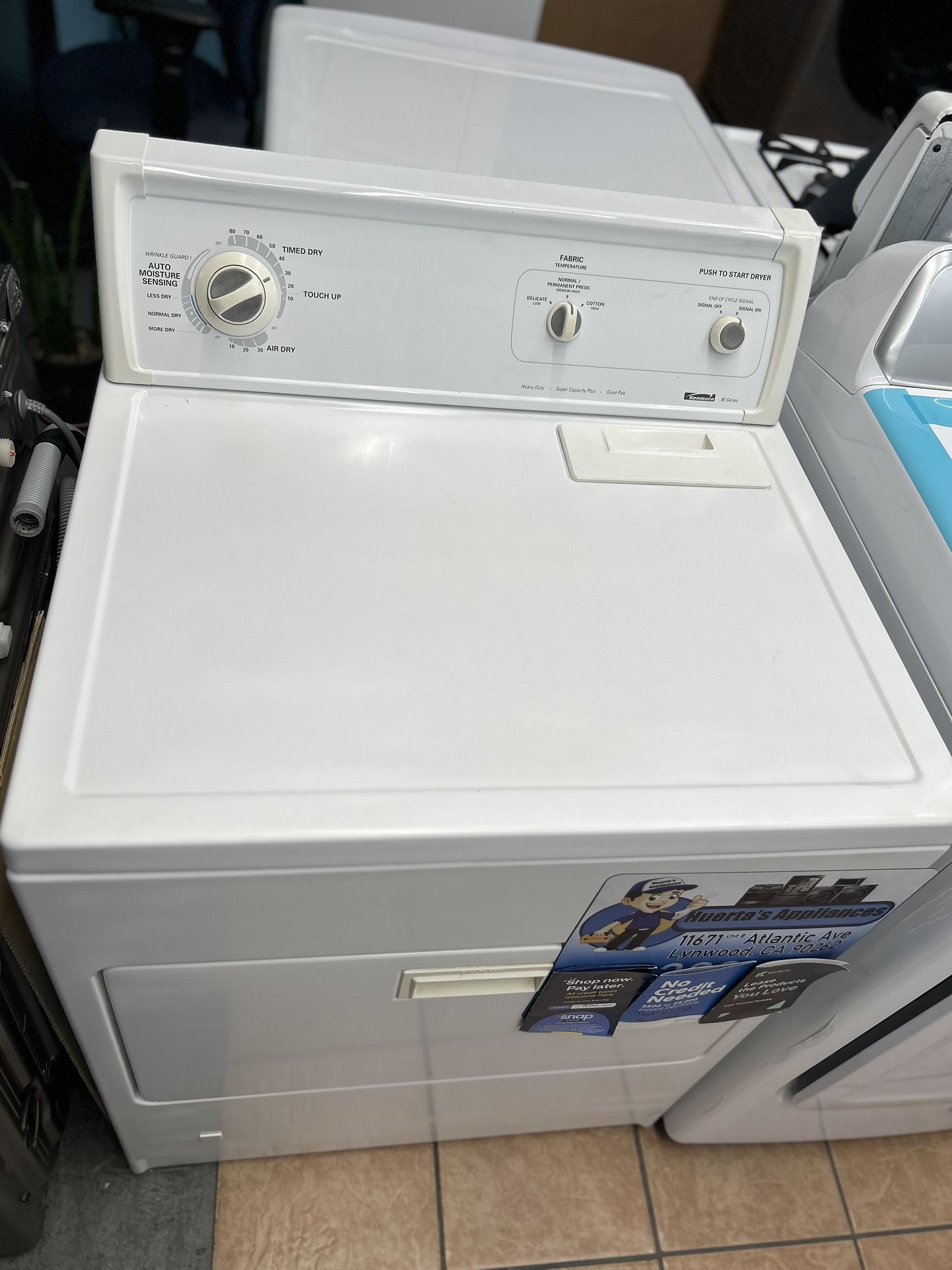 Kenmore Dryer Gas