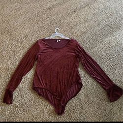 Cato Gorgeous burgundy bodysuit plus size 22/24