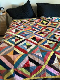1940’s Satin Patchwork quilt