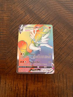 Pokemon Cinderace VMAX Rainbow Rare 194/192 Near Mint