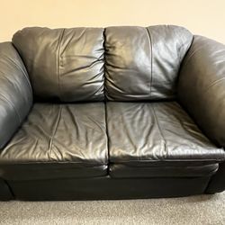 Leather Love Seat