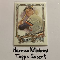 Harmon Killebrew Minnesota Twins Hall of Fame 1st Baseman Topps Short Print Insert Card 
