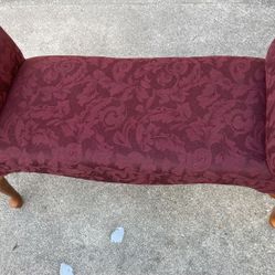 Burgundy Beautiful Seat Rest Or Ottoman 