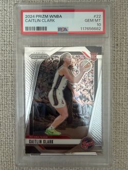 2024 Panini Prizm WNBA #22 Caitlin Clark Fever RC Rookie PSA 10 GEM MINT