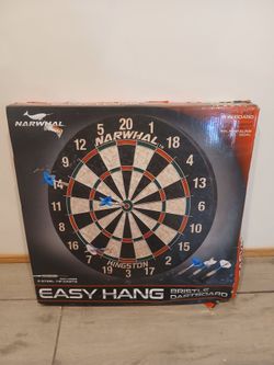 Narwhal Kingston Easy Hang Bristle Dartboard