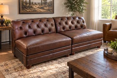 leather couch two-piece