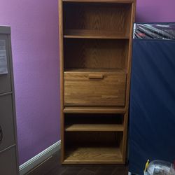Tall Oak Shelf Unit