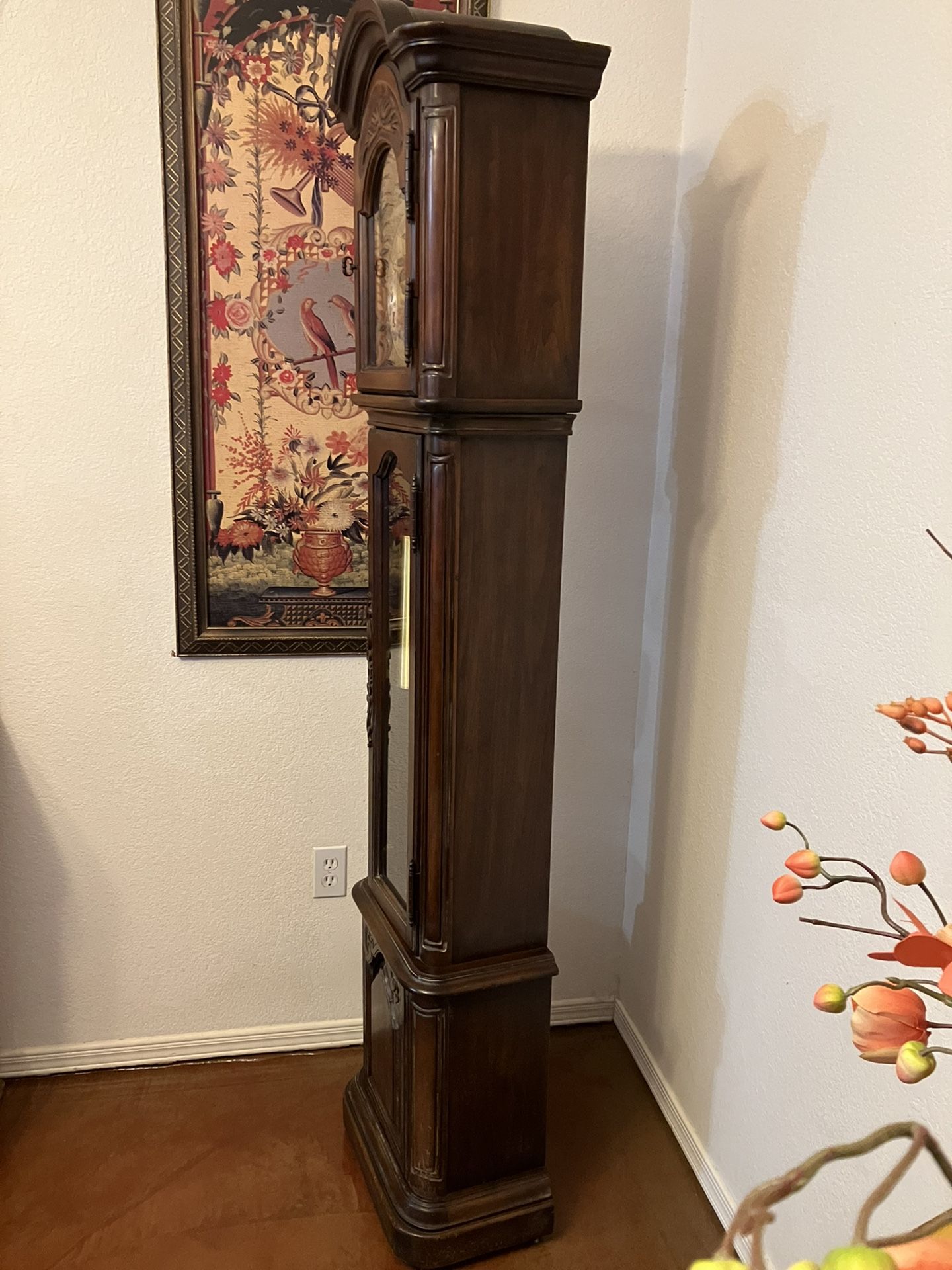 VINTAGE TEMPUS FUGIT GRANDFATER CLOCK