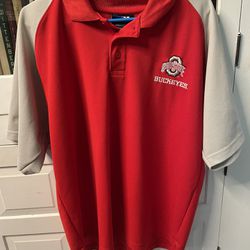 Ohio State Buckeyes KA NCAA Polo Red Men's Size L LN