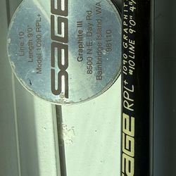 Sage Graphite III rpl fly rod  10 weight 9 foot