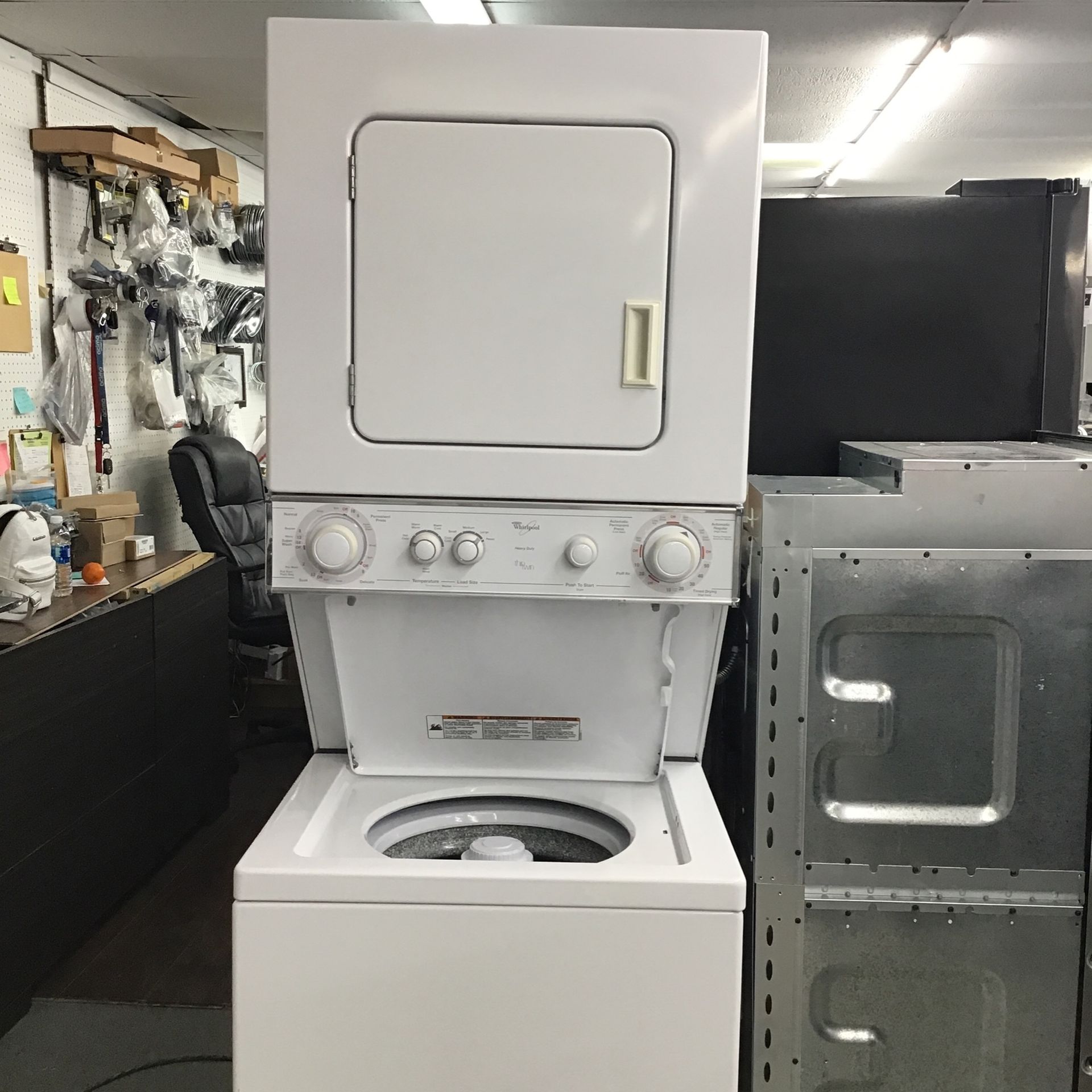 Whirlpool 24” Stackable Washer And Dryer. 1 Year Warranty