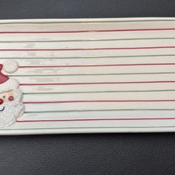 Festive Santa Striped Tray