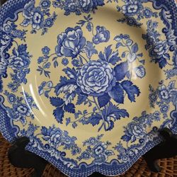 Spode " British Flowers-Rosa" Spode Blue Room Collection 