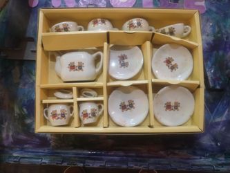 Vintage porcelain child 4-Piece set China